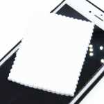 휴대 전화 화면 청소의 그림