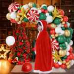 크리스마스 테마 레이브 파티 의상의 그림