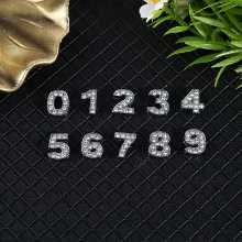 10MM 풀 다이아몬드 번호의 그림