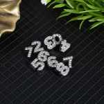 10MM 풀 다이아몬드 번호의 그림