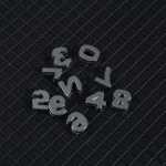 10MM 풀 다이아몬드 번호의 그림