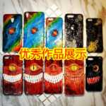 유리 보석 휴대 전화 액세서리의 그림