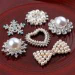 합금 액세서리 버클 /  진주 헤어 액세서리의 그림