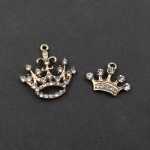 합금 다이아몬드 왕관 헤어 액세서리 / 휴대 전화 장식의 그림