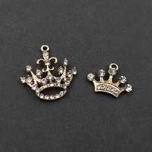 합금 다이아몬드 왕관 헤어 액세서리 / 휴대 전화 장식의 그림