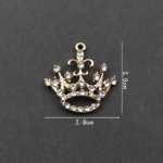 합금 다이아몬드 왕관 헤어 액세서리 / 휴대 전화 장식의 그림