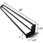 크로스 보더 철제 가구 테이블 다리의 그림