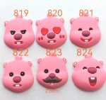 만화 입체 핑크 돼지  / 신발 버클 꽃 액세서리 / 휴대 전화 브래킷 액세서리의 그림
