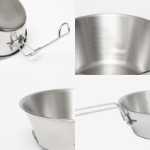 스테인레스 스틸 접이식 그릇 피크닉 / 하이킹 캠핑 초경량 휴대용 조리기구의 그림