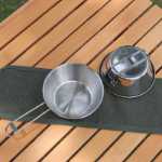 야외 피크닉 304 스테인레스 스틸 그릇 피크닉의 그림