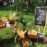 야외 그릇 냄비 세트의 그림