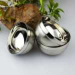 304 스테인레스 스틸 더블 레이어 그릇의 그림