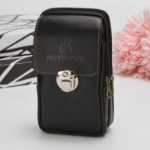 6 인치 휴대 전화 허리 팩 / 도난 방지 남성용 휴대 전화 벨트 가방의 그림