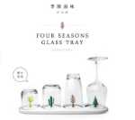 주방 크리에이티브 배수구, 컵 정리함, 유리 트레이의 그림