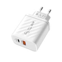 빅 슬래시 QC3.0 휴대폰 고속 전기 A + C 충전 헤드의 그림