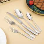 크로스 보더 스테인레스 스틸 수저 스테이크 나이프 세트의 그림