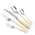 크로스 보더 스테인레스 스틸 수저 스테이크 나이프 세트의 그림