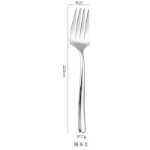 스테인레스  서양식  스테이크 포크 및 스푼 세트의 그림