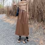 PU 가죽 스커트의 그림