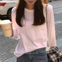 루즈 코튼 긴팔 티셔츠의 그림