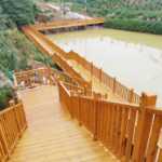 합성목재 계단의 그림