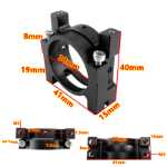 30mm 알루미늄 파이프 클램프의 그림