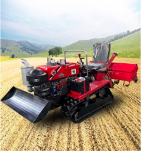 다기능 크롤러 로터리 경운기 소형 디젤 마이크로 경운기 온실 과수원 쟁기 기계 농업 밭고랑 기계의 그림