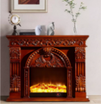 1.5/1.8m 유럽 벽난로 장식 캐비닛 단단한 나무 전기 벽난로 조각 TV 캐비닛 8071의 그림