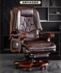 정품 가죽 보스 의자 사무실 리클라이닝 마사지 타이판 의자 비즈니스 컴퓨터 의자 가정용 안락 사무실 의자의 그림