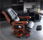 정품 가죽 보스 의자 사무실 리클라이닝 마사지 타이판 의자 비즈니스 컴퓨터 의자 가정용 안락 사무실 의자의 그림