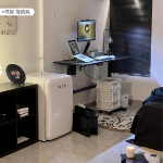 레트로 작은 냉장고 집 거실 냉동고 냉장고 미니 작은 그물 빨간 얼굴 가치 귀여운 화려한 다채로운의 그림