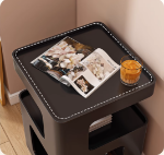 크림 바람 사이드 테이블 소파 사이드 보드 발코니 작은 커피 테이블 간단한 현대 창조적 인 작은 테이블 거실 철제 침대 옆 탁자의 그림