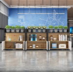 스크린 파티션 캐비닛의 그림