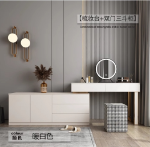 고급 침실 화장대의 그림