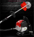 가솔린 잔디 깎는 기계  제초기의 그림