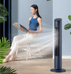 날개 없는 무소음 선풍기 무소음 수직형 바닥 선풍기의 그림