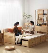 새로운 중국식 겸용 소파 베드의 그림