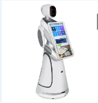 호텔 서비스 로봇 호텔 배달 리드 운반 로봇 원격 소환 로봇의 그림