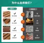 에코 목재 천장 WPC 파티오 울타리 펜싱 / 가격협의의 그림