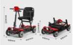 전동 장애인 노인 이동 스쿠터 접이식 패밀리 카의 그림