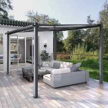 야외 노펀치 강화 방수 어닝의 그림