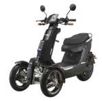 매우 멋진 전기 삼륜 오토바이의 그림