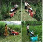  디젤 제초기의 그림